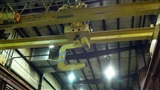 25 Ton Capacity, 50' span, Double Girder, Top Running bridge crane with 25 Ton Coil Hook.